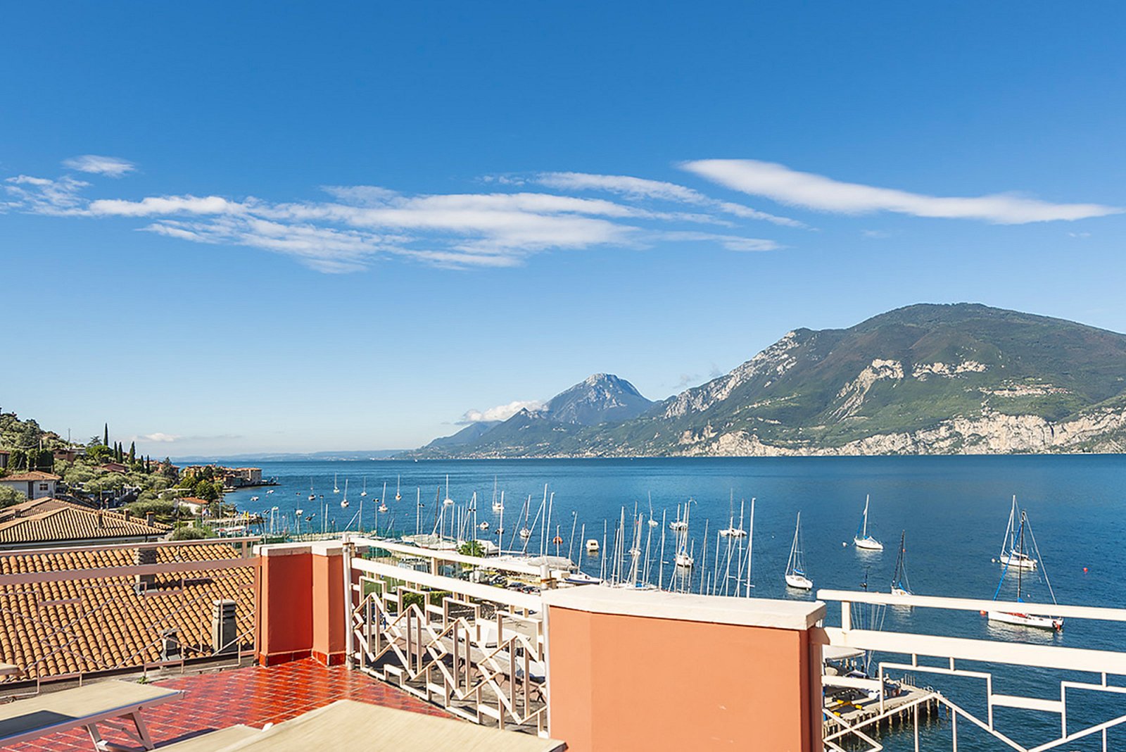 View from the 3 star hotel Firenze in Lake Garda